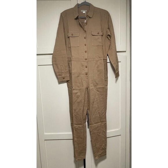 Outerknown Women's Size XL Sand Tan S.E.A. Sea Suit Jumpsuit Coveralls NWT - Picture 2 of 7